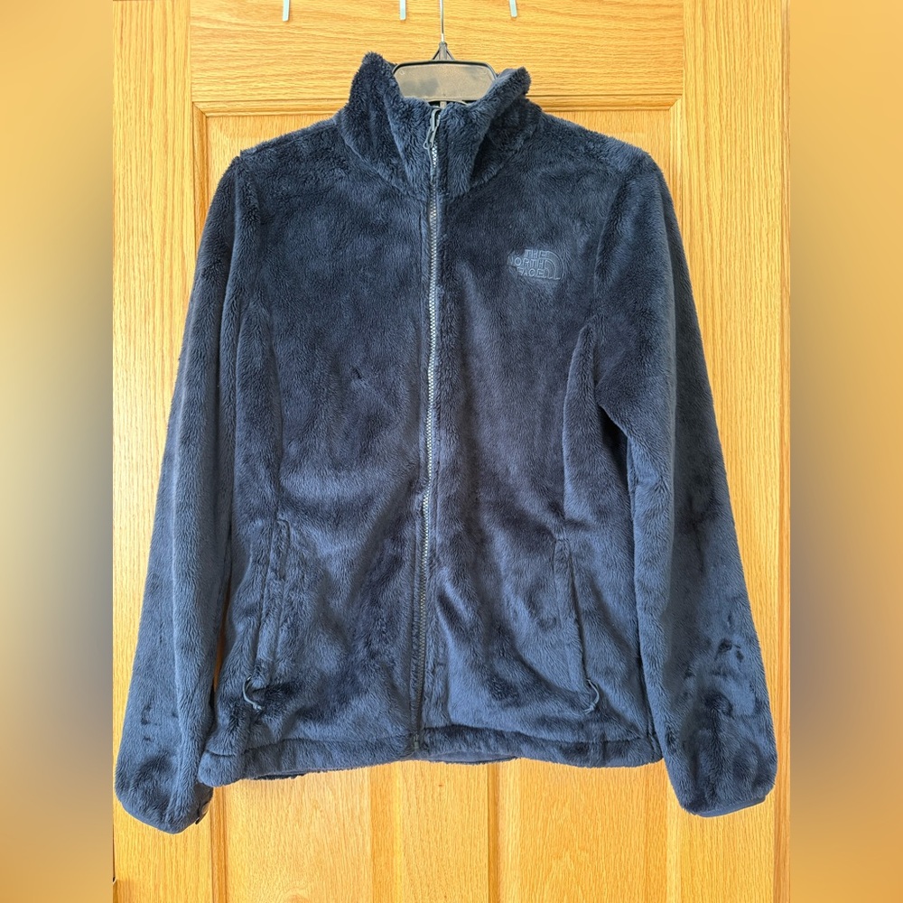 The North Face Plush Navy Zip-FrontJacket